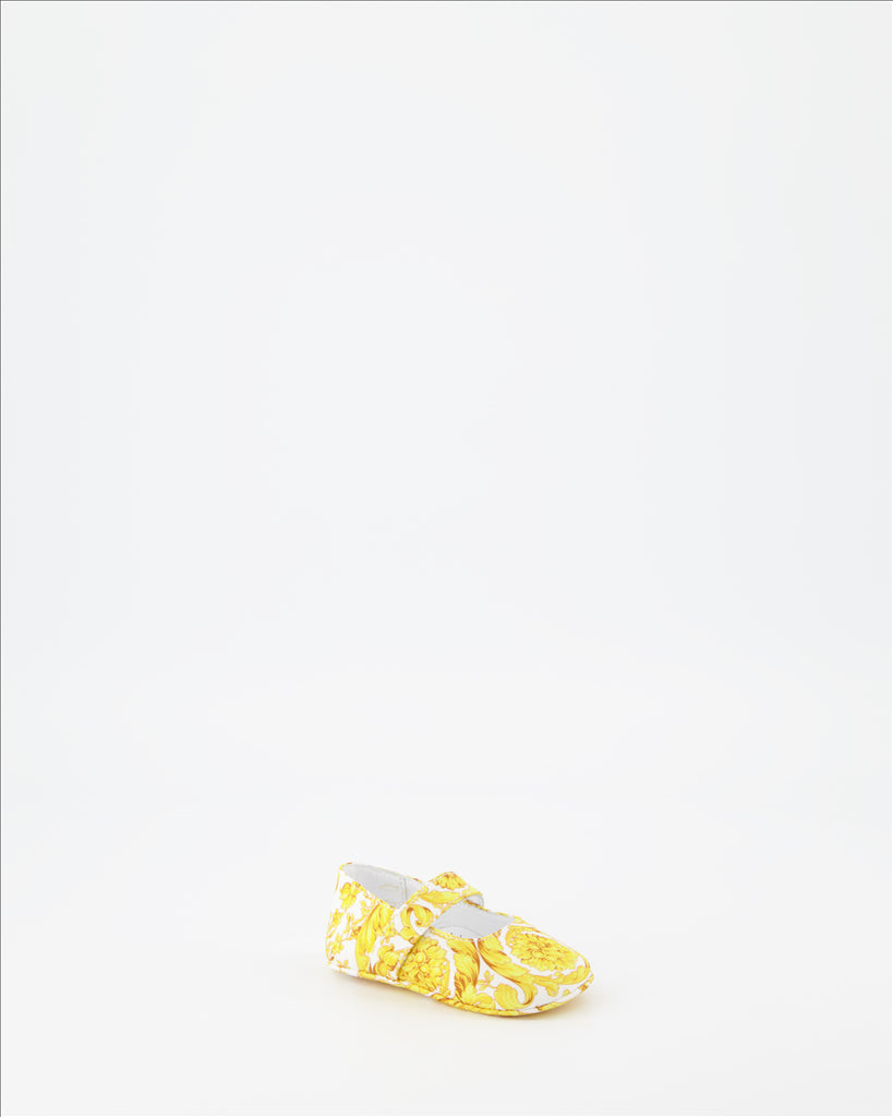 Chaussures Ballerines Barocco Versace Doré Enfants