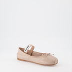 Zapatos planos Ballerines en cuir Miu Miu Beige Femme