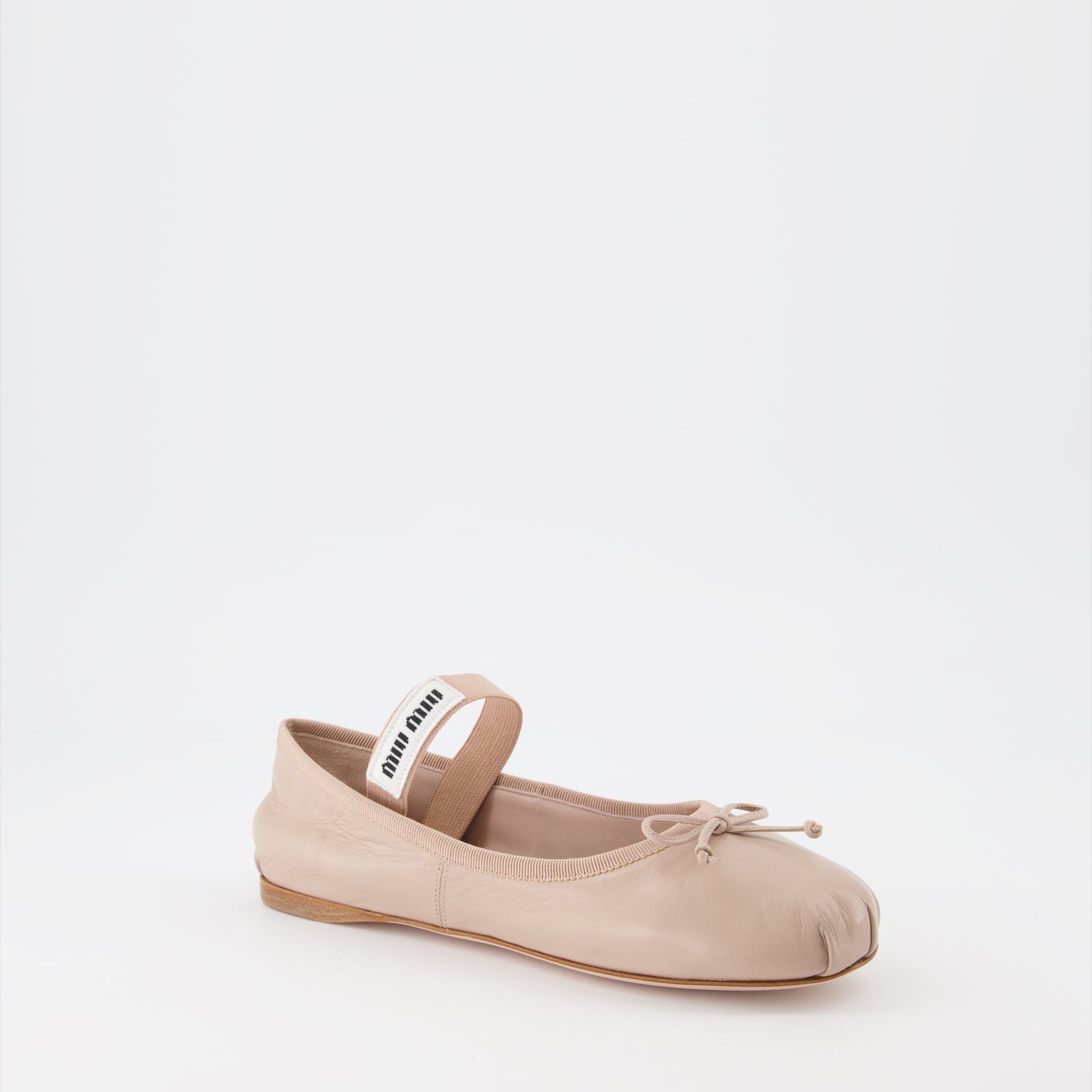 Zapatos planos Ballerines en cuir Miu Miu Beige Femme