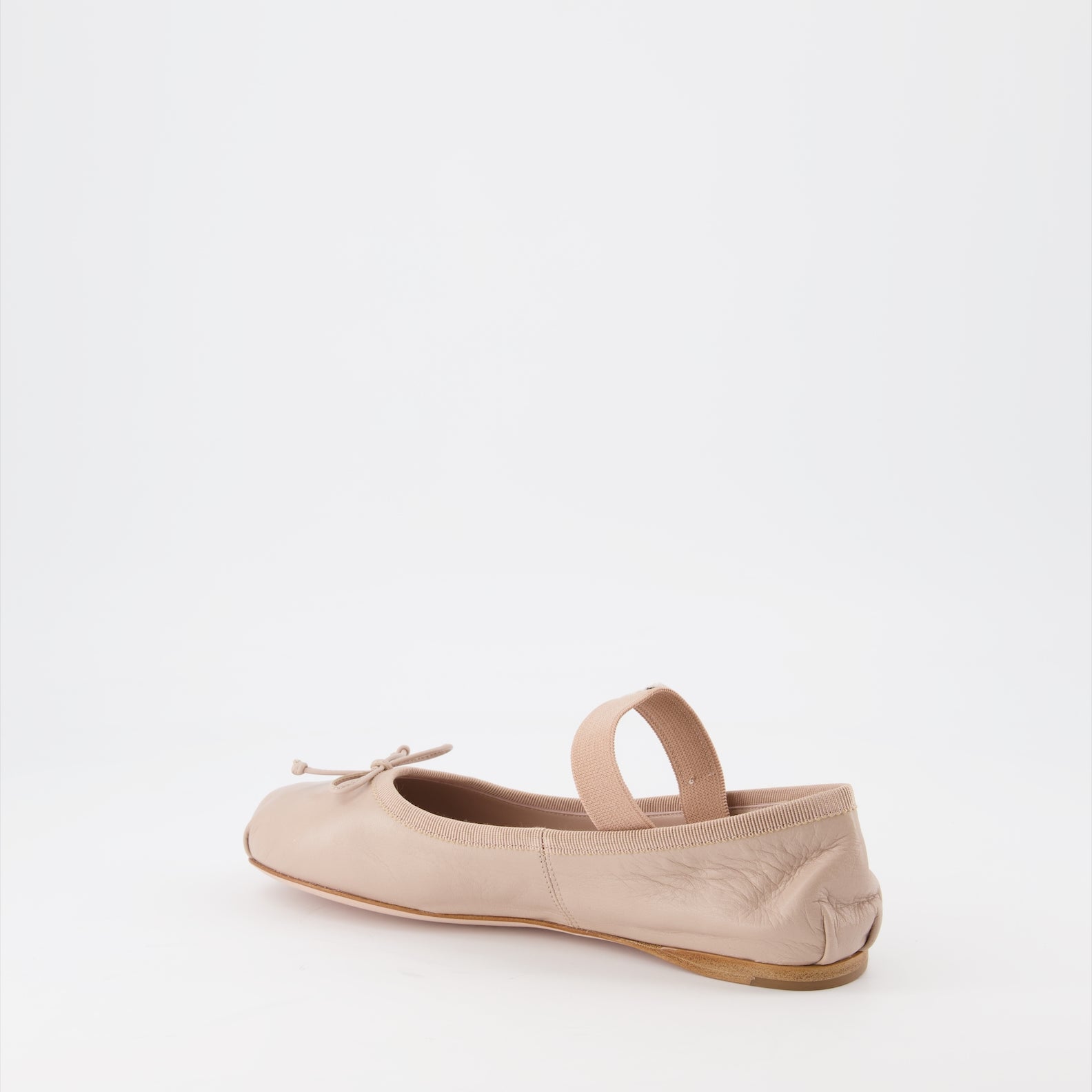 Zapatos planos Ballerines en cuir Miu Miu Beige Femme