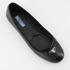 フラットシューズ ナッパ バレリーナ Prada 黒 女性