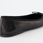 フラットシューズ ナッパ バレリーナ Prada 黒 女性