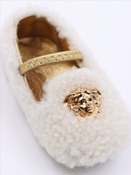 Chaussures Ballerines Medusa Versace Doré Enfants
