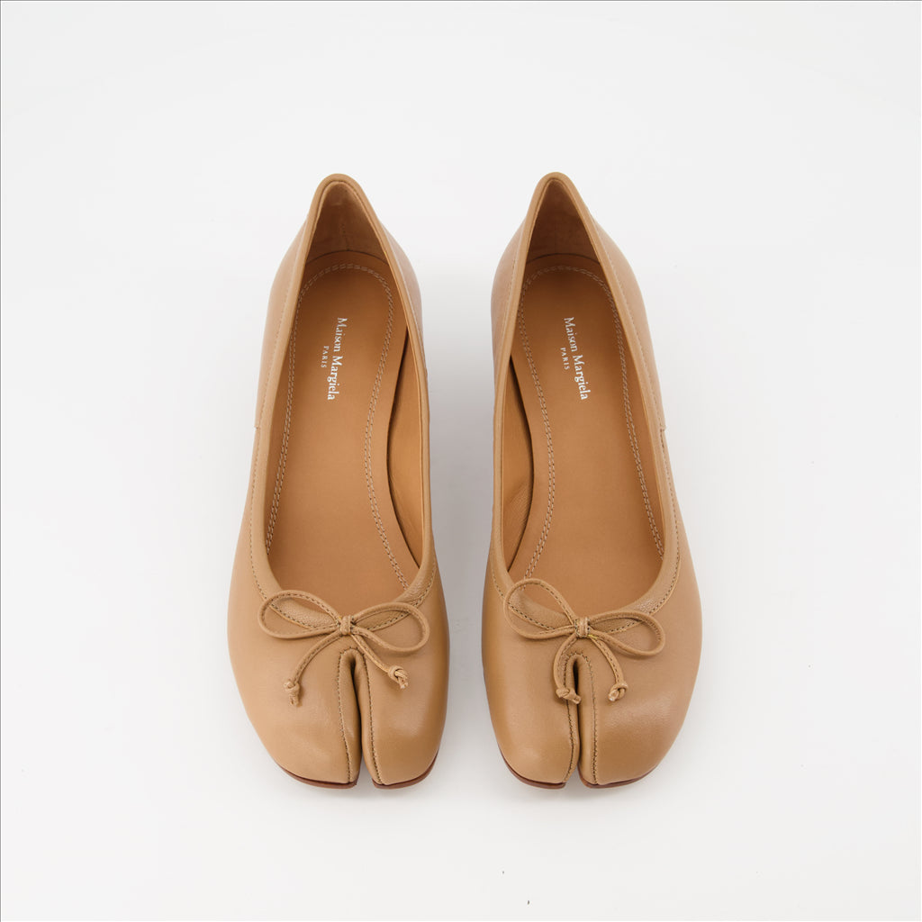 Chaussures plates Ballerines Tabi Maison Margiela Beige Femme