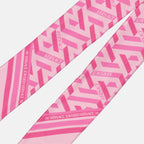 Lenços e luvas Bandeau La Greca Versace Rosa Femme