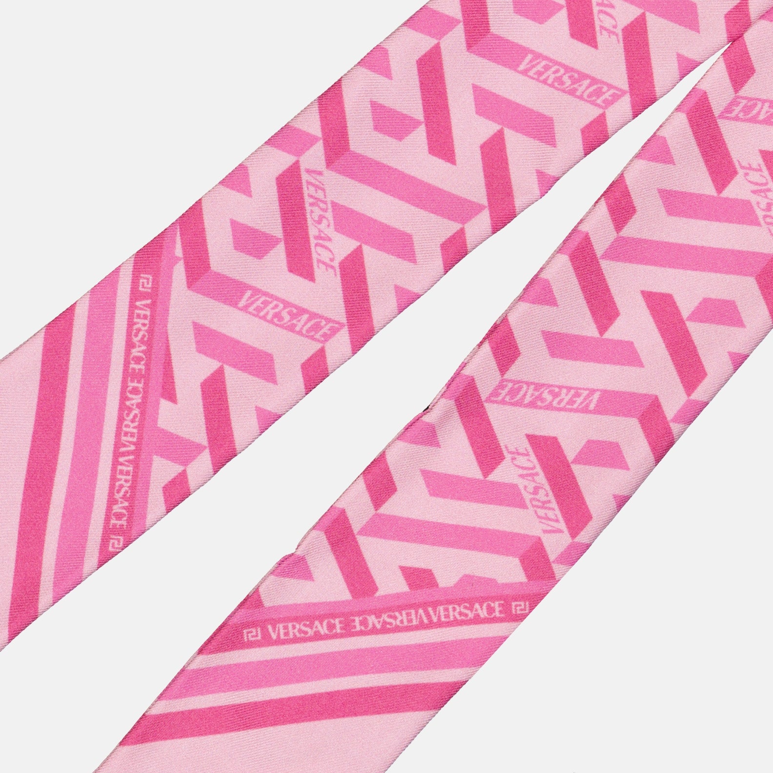 Lenços e luvas Bandeau La Greca Versace Rosa Femme