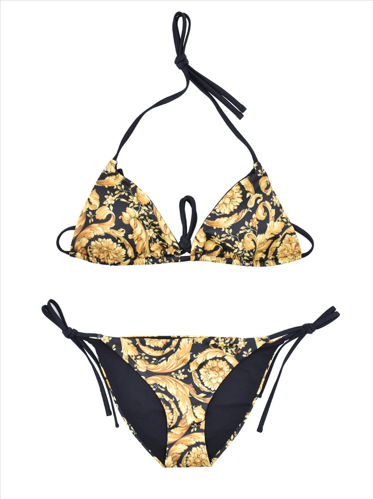 Moda praia Bas de bikini Versace Amarelo Femme
