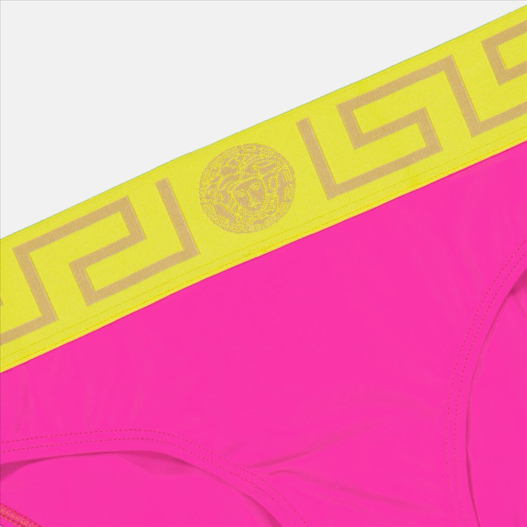 Moda praia Bas de bikini Medusa Greca Versace Rosa Femme