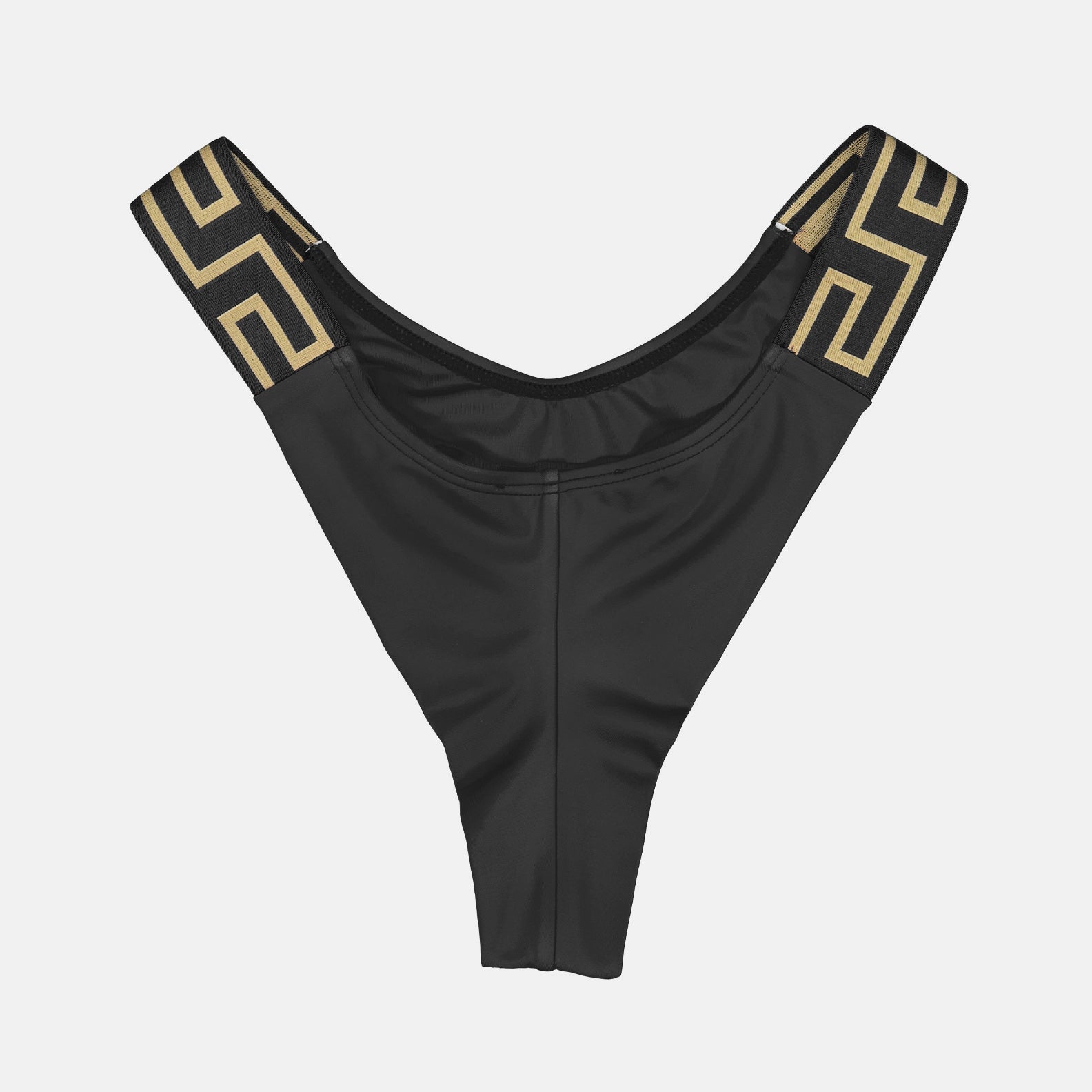 Moda de playa Bas de bikini Greca Versace Negro Femme