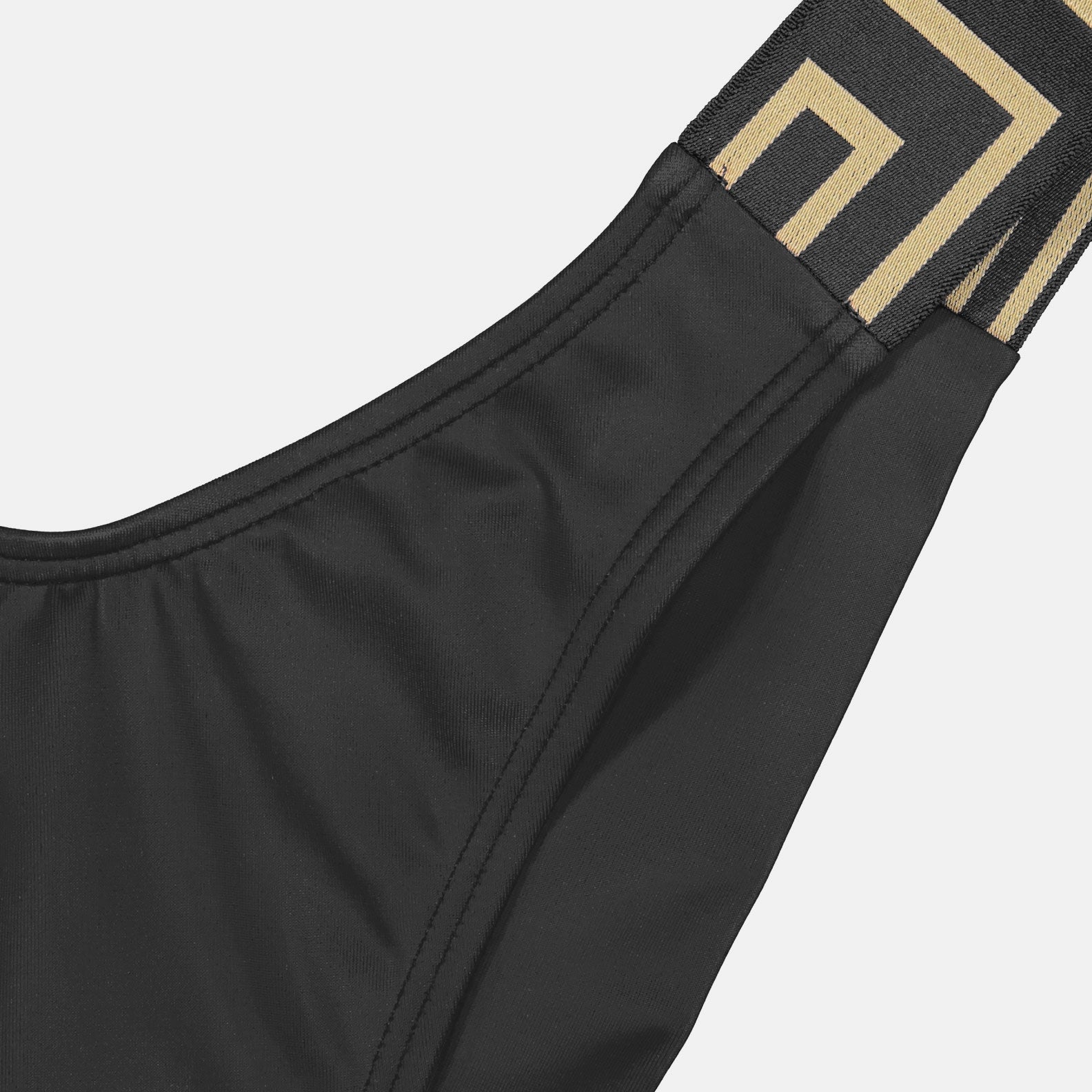 Moda de playa Bas de bikini Greca Versace Negro Femme
