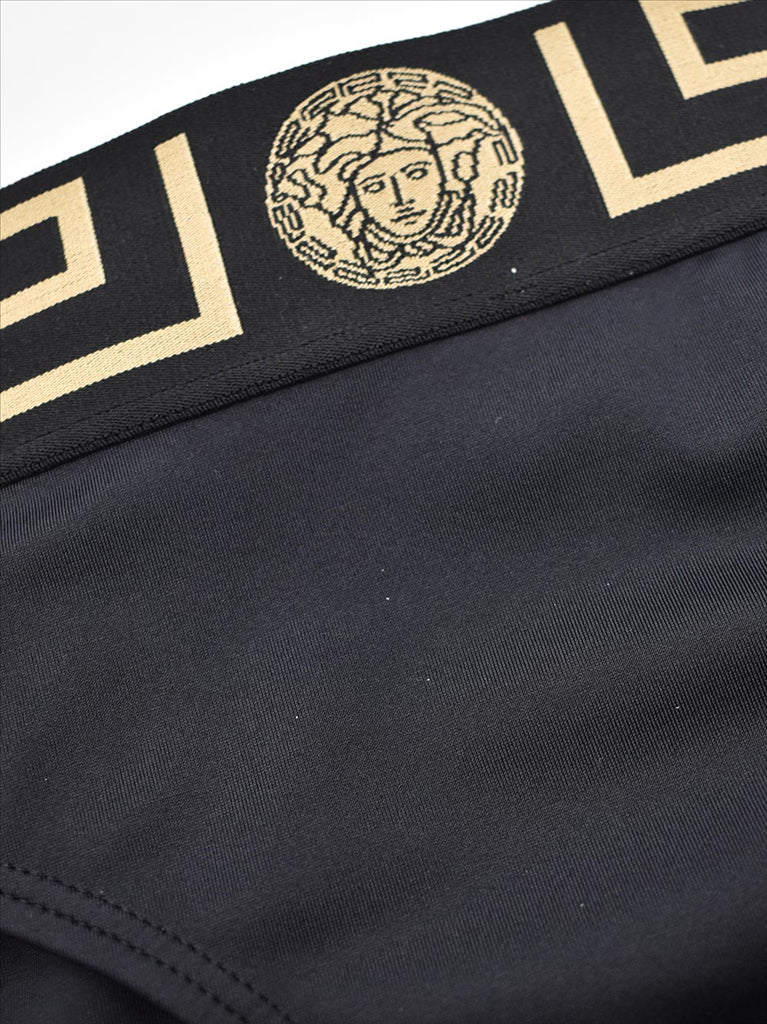 Strandmode Bikini Bottom Versace Schwarz Femme