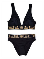 Strandmode Bikini Bottom Versace Schwarz Femme
