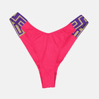 Moda praia Bas de bikini Greca Versace Rosa Femme