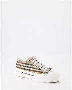 Baskets Baskets à carreaux Burberry Beige Femme