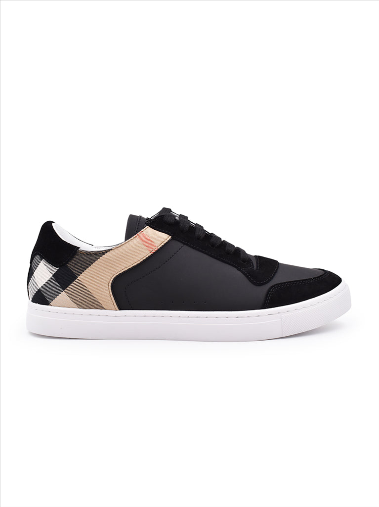 Sneaker Baskets à carreaux Burberry Negro Homme