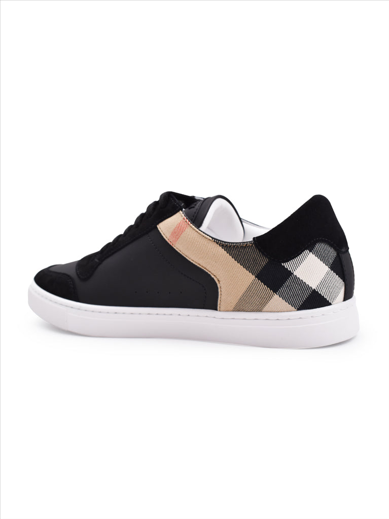 Sneaker Baskets à carreaux Burberry Negro Homme