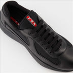 Baskets Baskets America's Cup Noir Linea Rossa Noir Homme