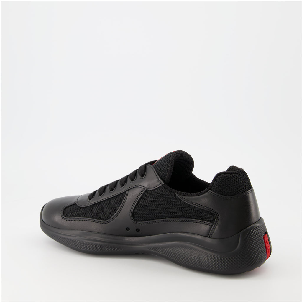 Baskets Baskets America's Cup Noir Linea Rossa Noir Homme