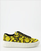 Baskets Baskets Barocco Versace Jaune Homme