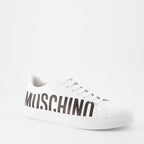 Baskets Baskets à logo Moschino Blanc Homme