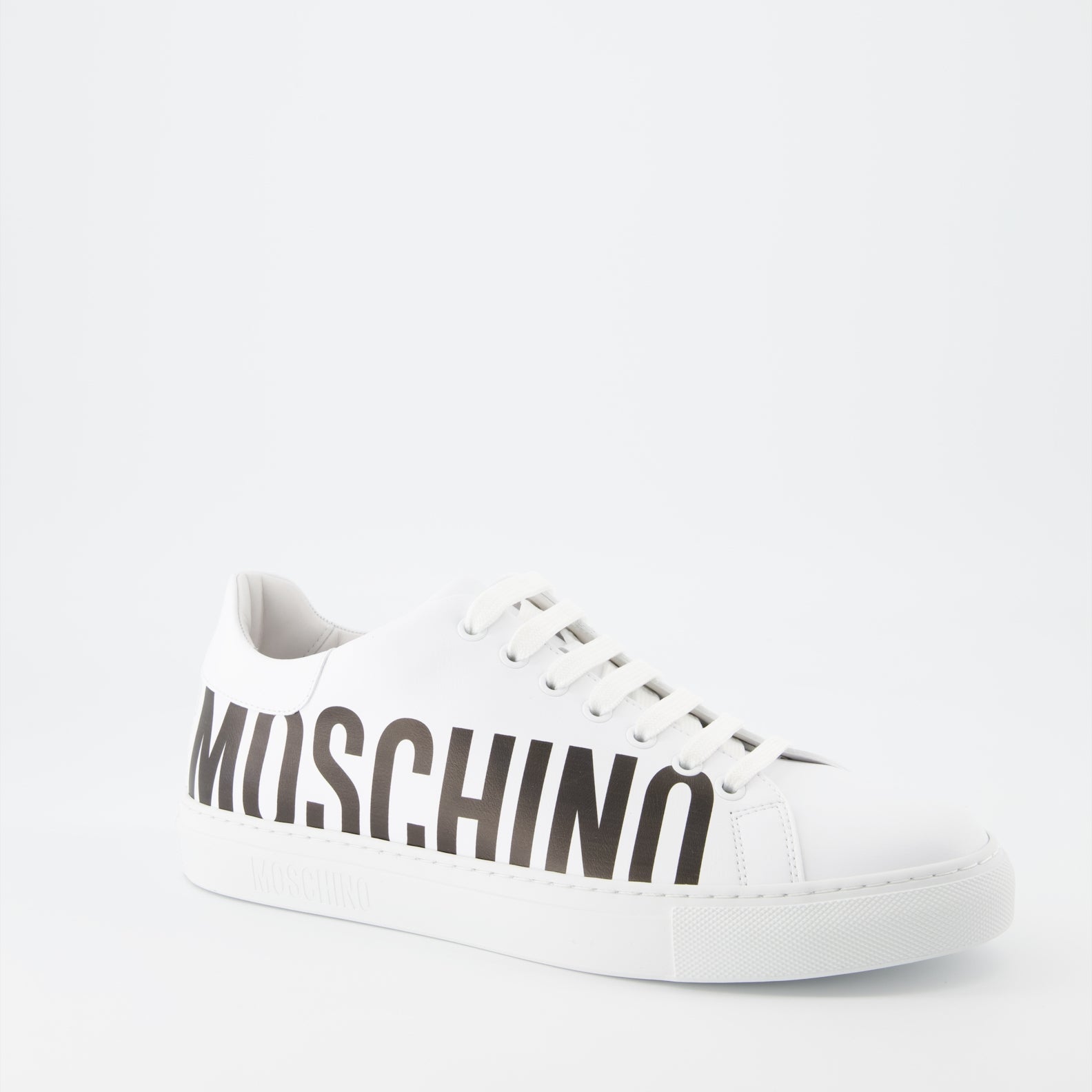 Sneaker Baskets à logo Moschino Blanco Homme