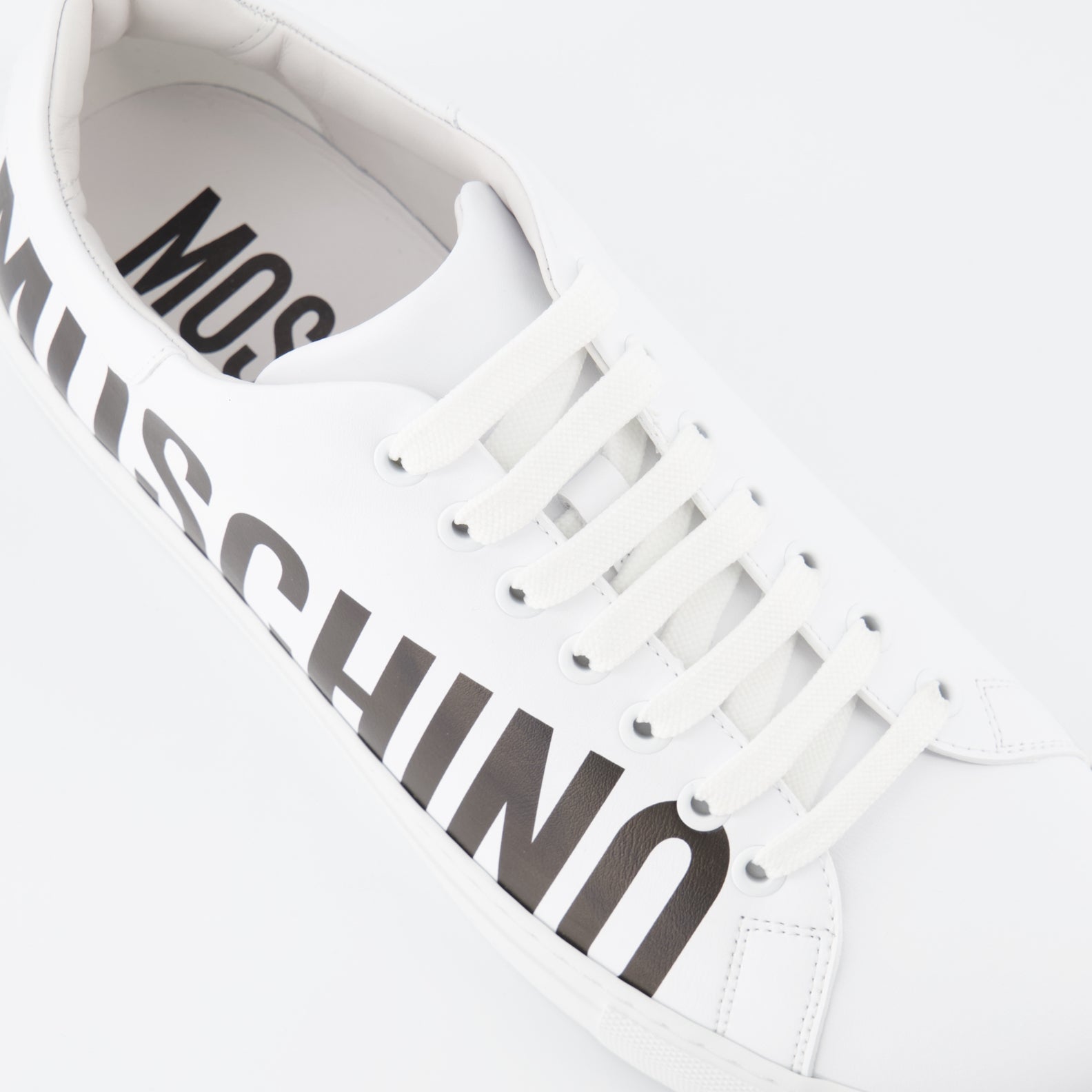 Sneaker Baskets à logo Moschino Blanco Homme