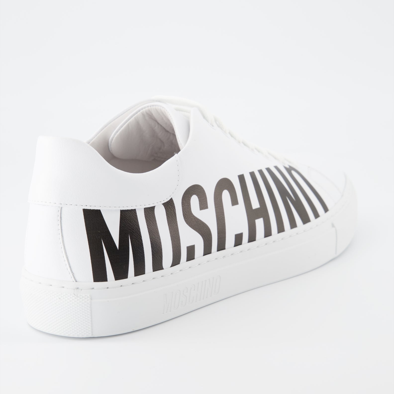 Sneaker Baskets à logo Moschino Blanco Homme