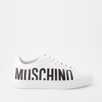 Baskets Baskets à logo Moschino Blanc Homme