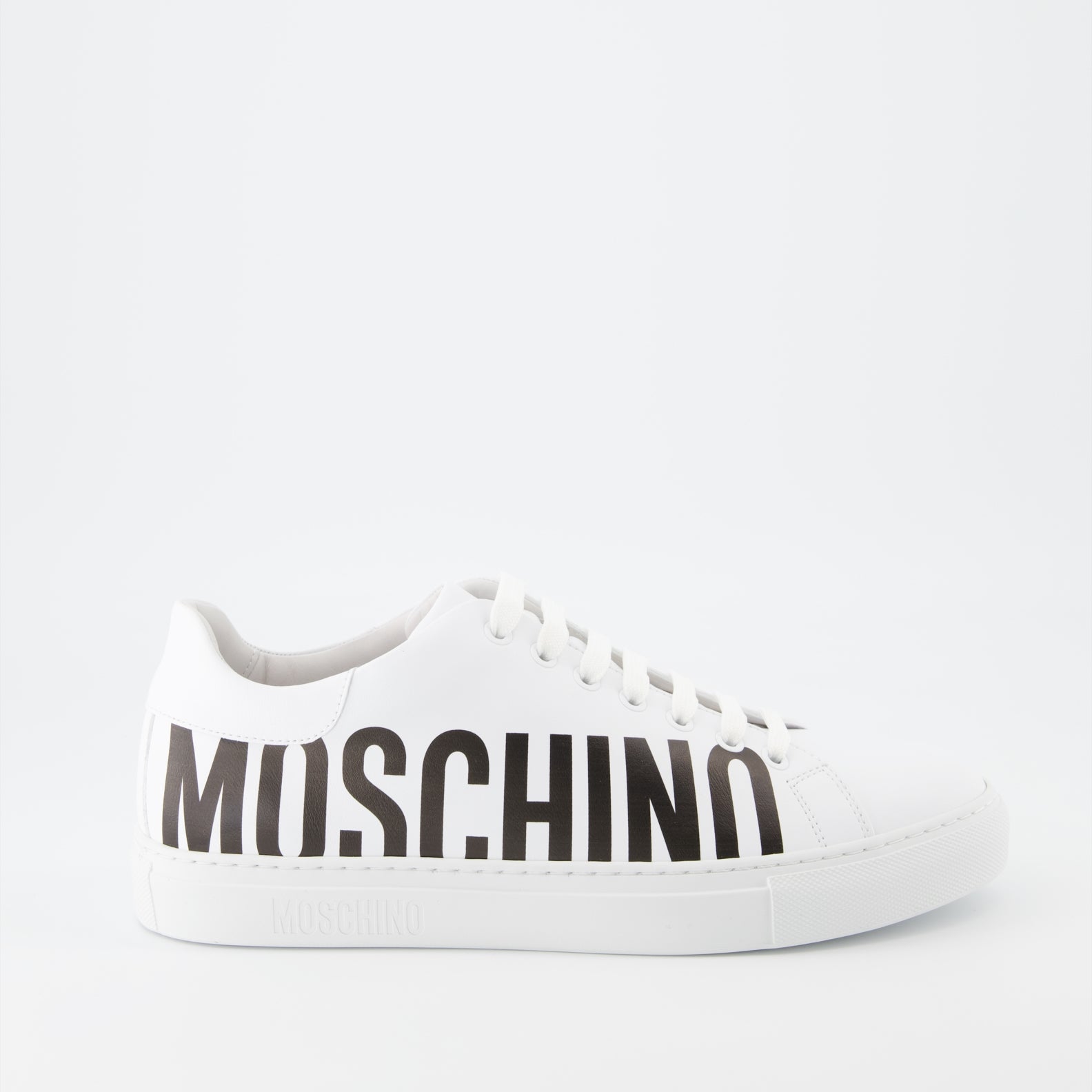 Sneaker Baskets à logo Moschino Blanco Homme