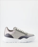 Sneaker Baskets Court Trainer Alexander McQueen Gris Homme