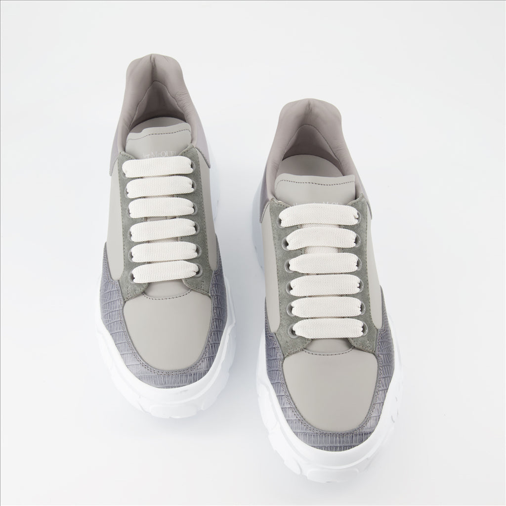 Sneaker Baskets Court Trainer Alexander McQueen Grau Homme