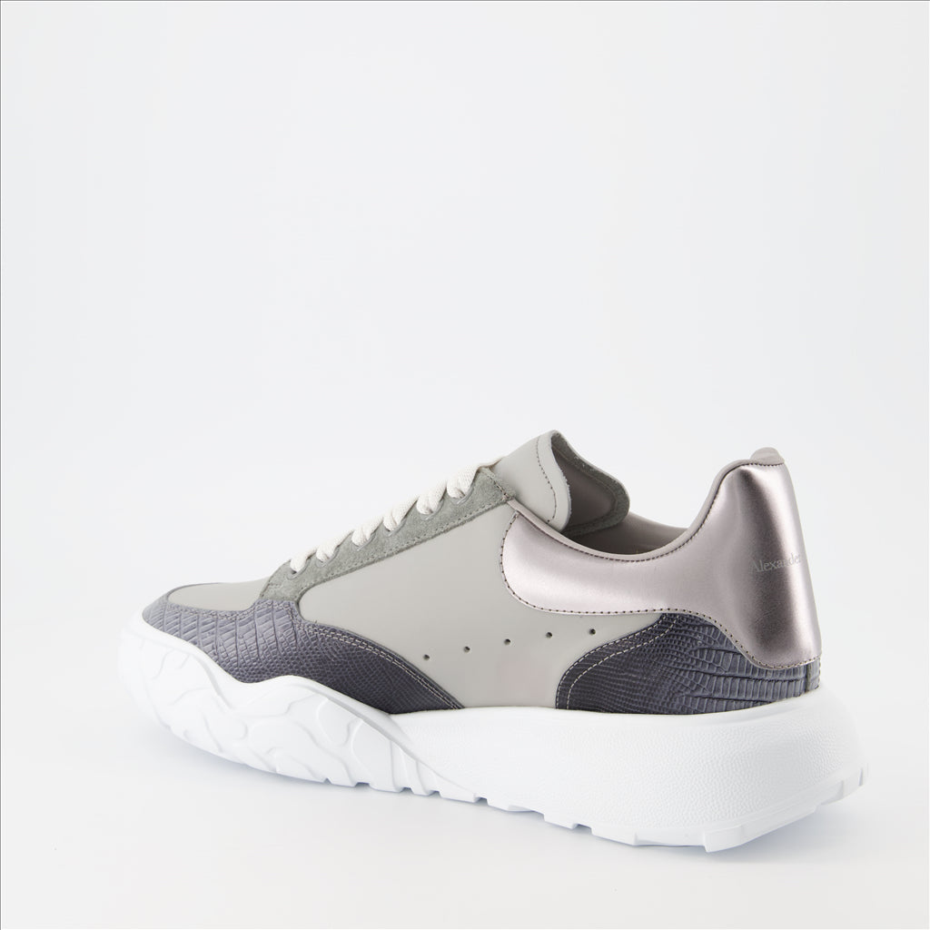Sneaker Baskets Court Trainer Alexander McQueen Grau Homme