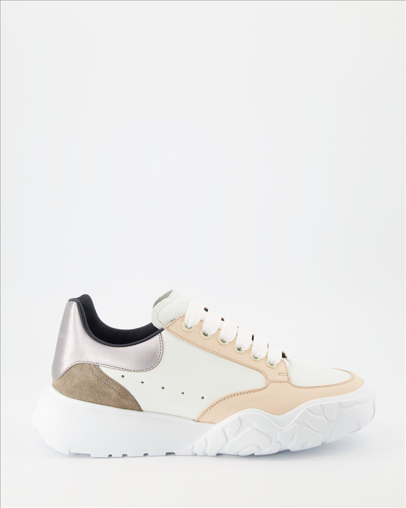 Sneaker Baskets Court Trainer Alexander McQueen Weiß Homme