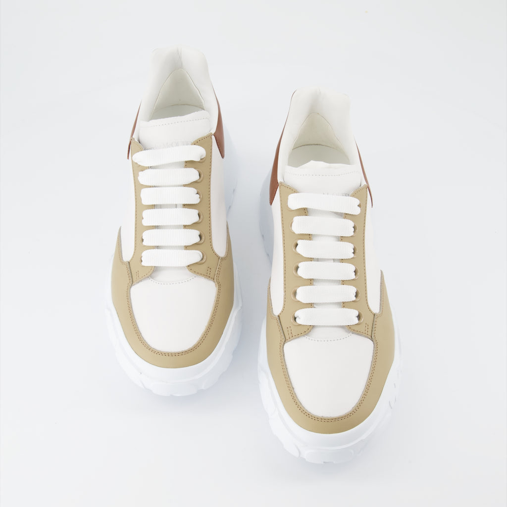 Sneaker Baskets Court Trainer Alexander McQueen Beige Homme