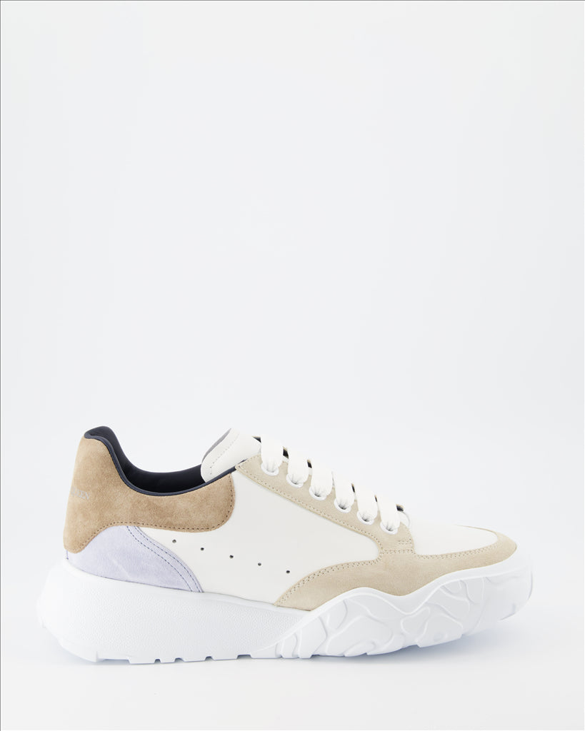 Sneaker Baskets Court Trainer Alexander McQueen Beige Homme