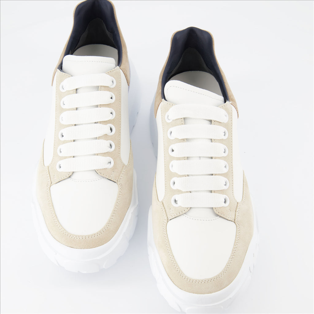Sneaker Baskets Court Trainer Alexander McQueen Beige Homme