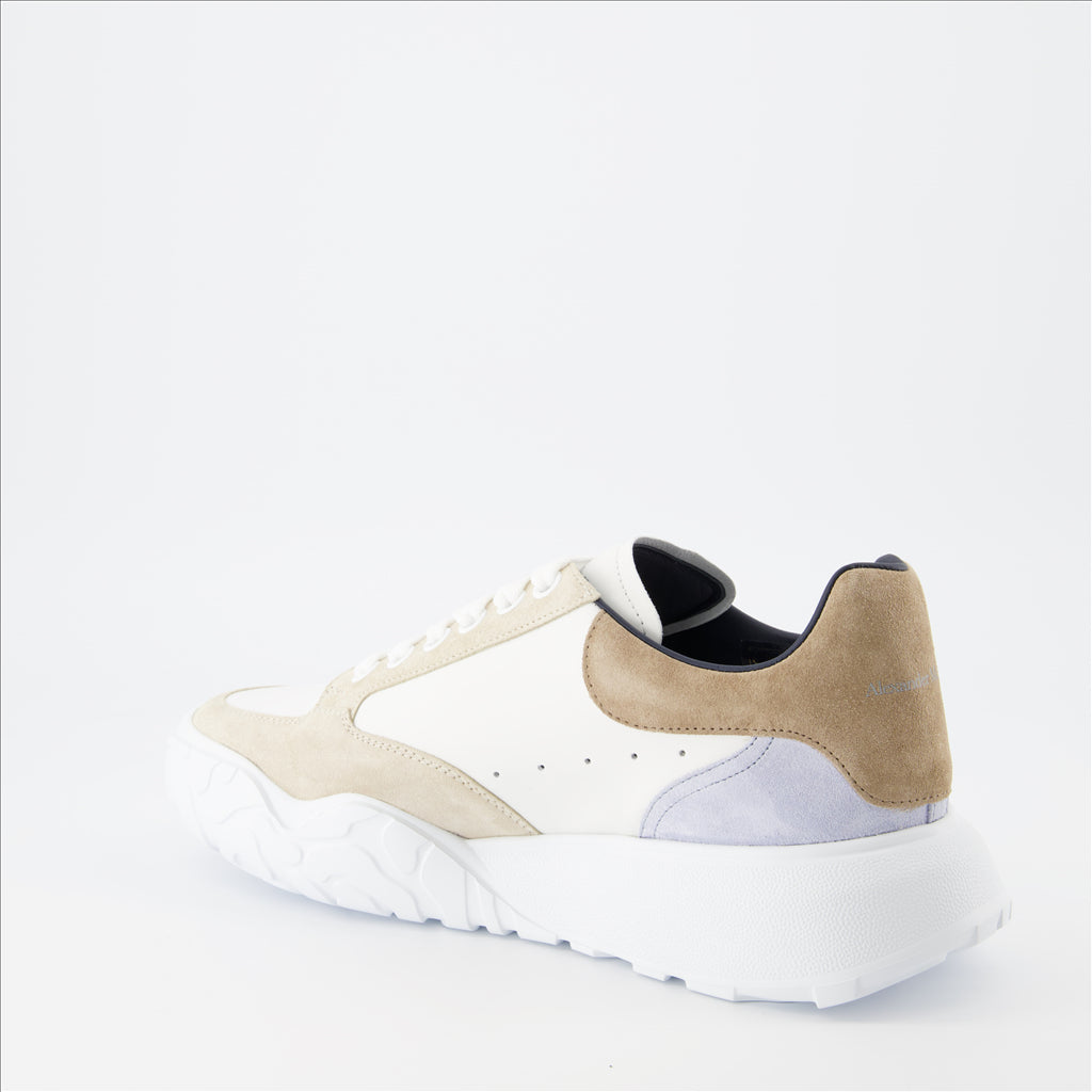 Sneaker Baskets Court Trainer Alexander McQueen Beige Homme