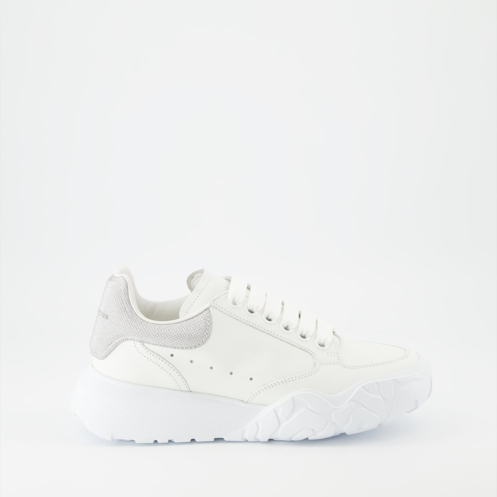 Sneaker Baskets Court Trainer Alexander McQueen Grau Femme