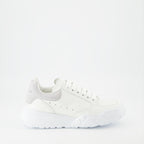 Sneaker Baskets Court Trainer Alexander McQueen Grau Femme