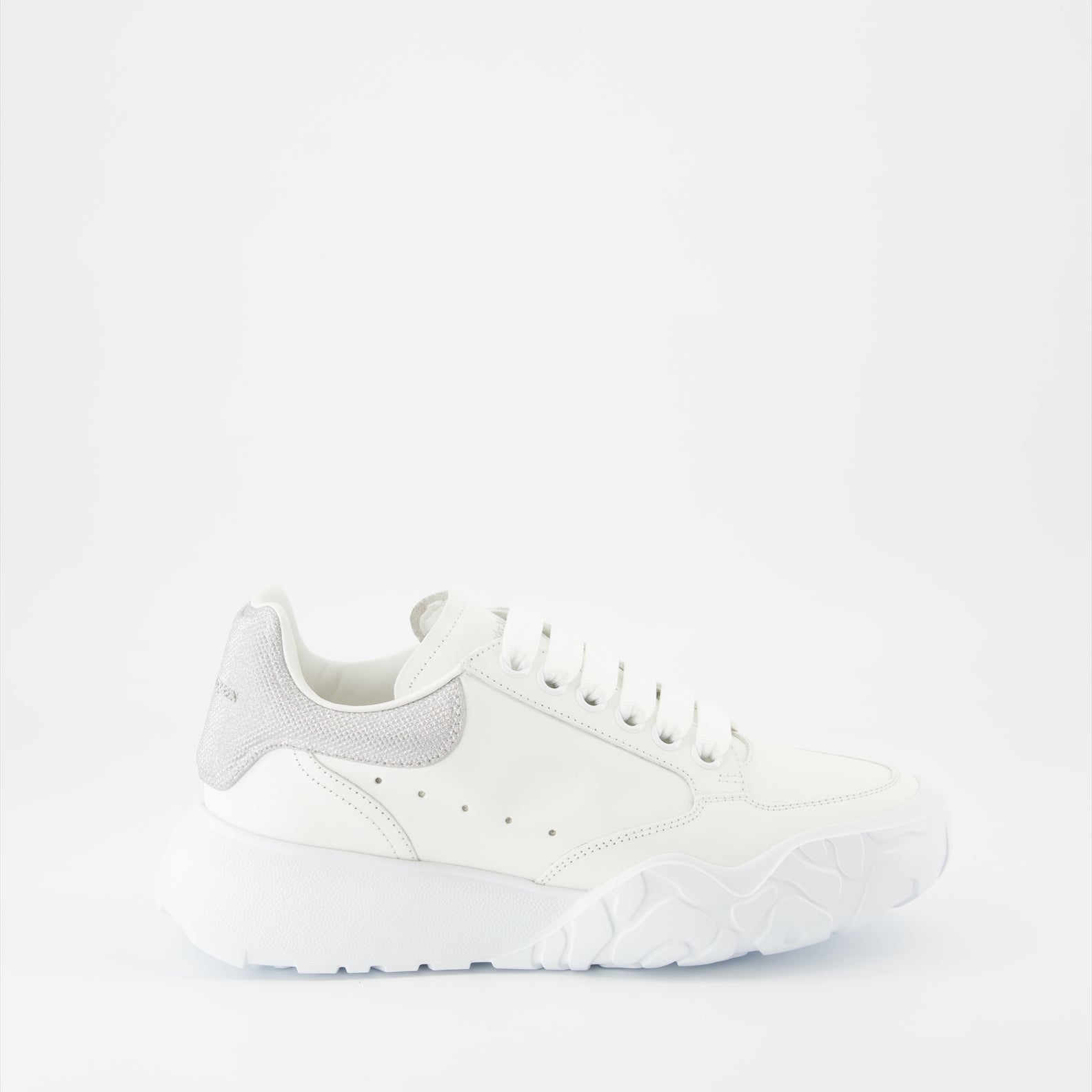 Sneaker Baskets Court Trainer Alexander McQueen Grau Femme