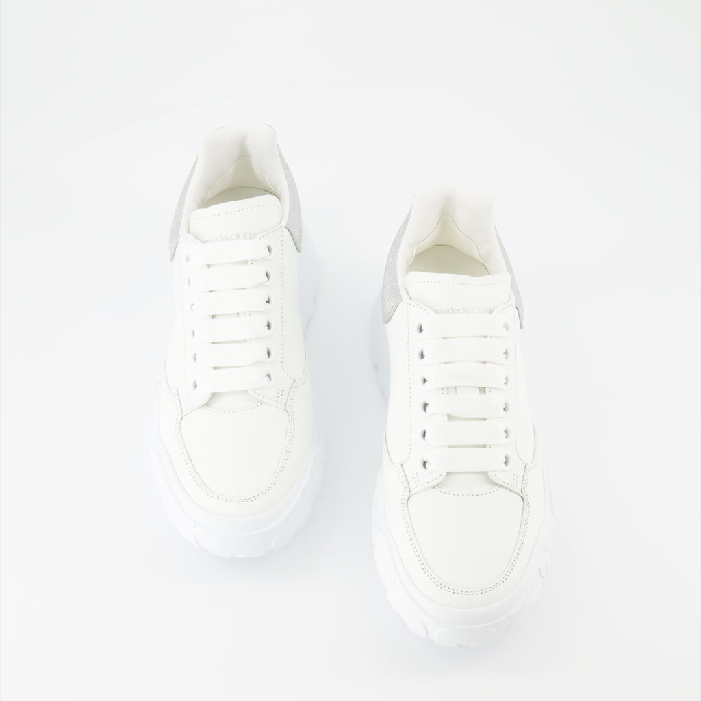 Sneaker Baskets Court Trainer Alexander McQueen Grau Femme