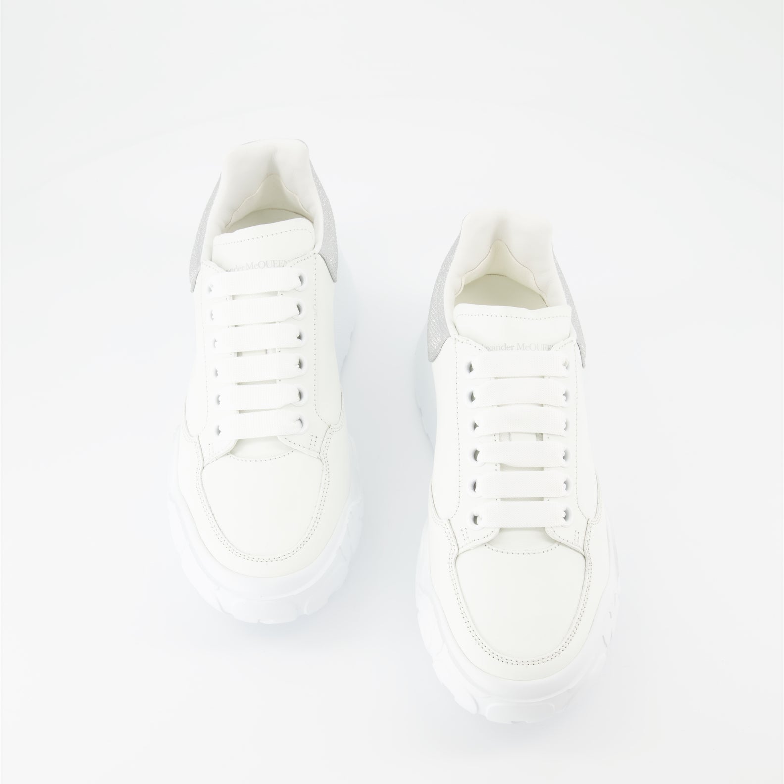 Sneaker Baskets Court Trainer Alexander McQueen Grau Femme