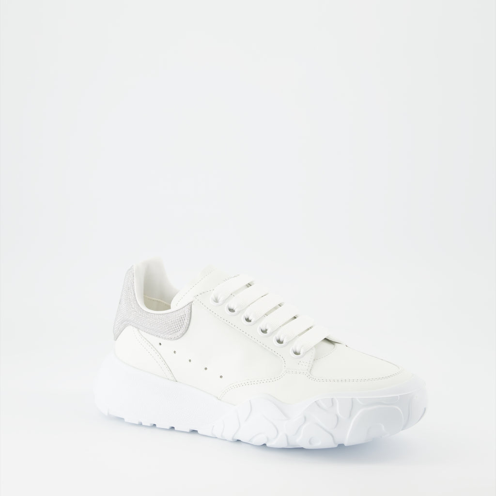 Sneaker Baskets Court Trainer Alexander McQueen Grau Femme