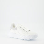 Sneaker Baskets Court Trainer Alexander McQueen Grau Femme