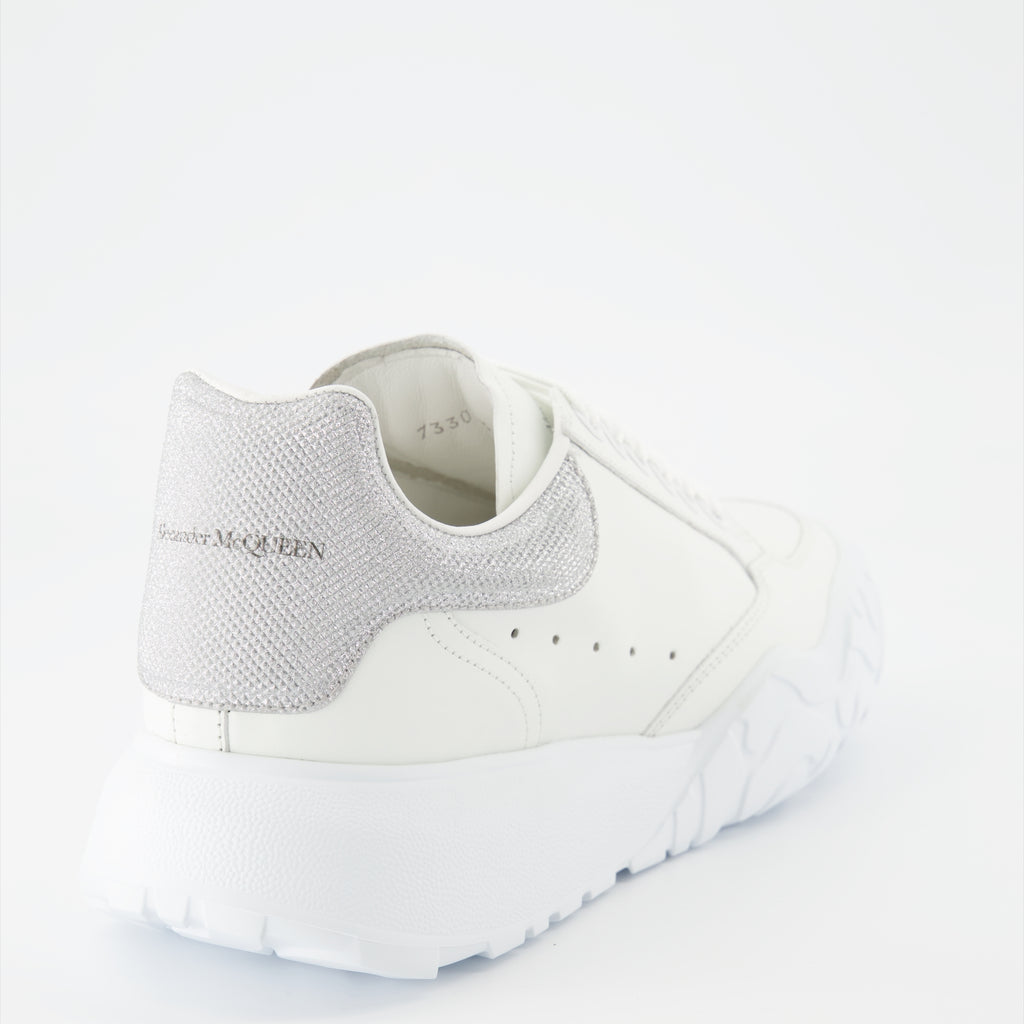 Sneaker Baskets Court Trainer Alexander McQueen Grau Femme