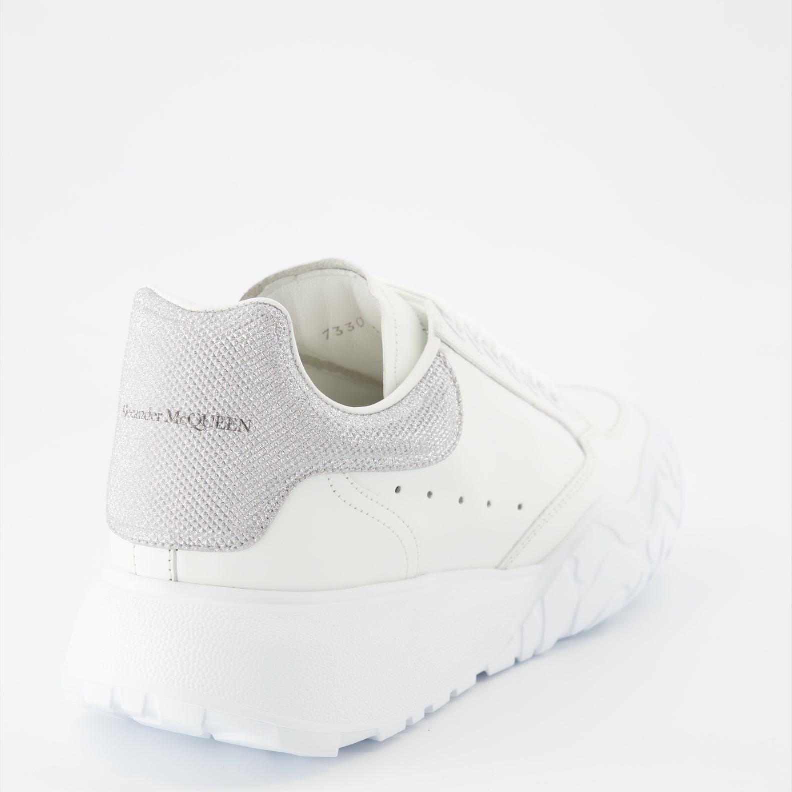 Sneaker Baskets Court Trainer Alexander McQueen Grau Femme