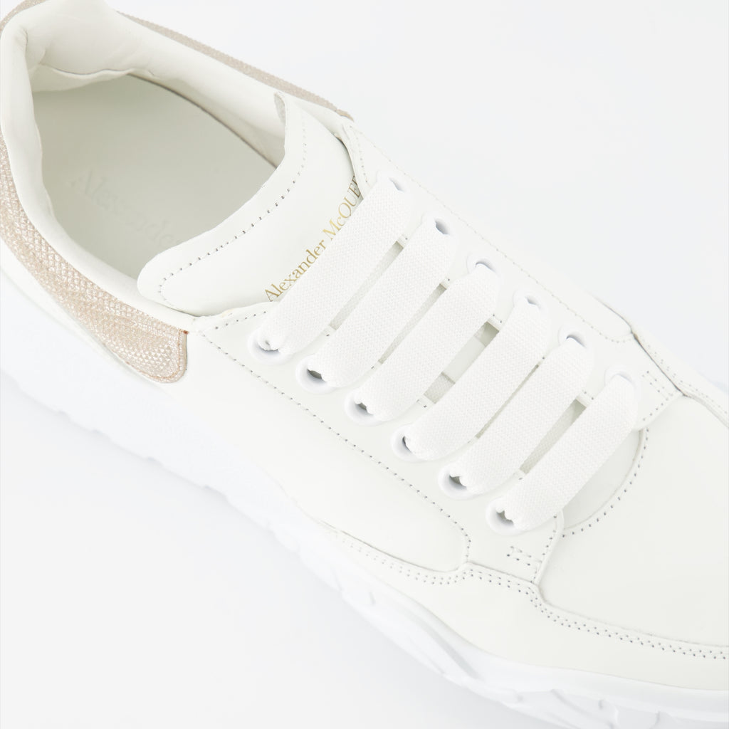Sneaker Baskets Court Trainer Alexander McQueen Beige Femme