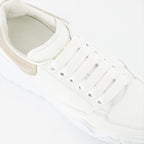 Sneaker Baskets Court Trainer Alexander McQueen Beige Femme