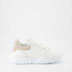 Sneaker Baskets Court Trainer Alexander McQueen Beige Femme