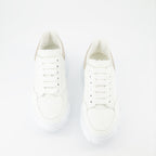Sneaker Baskets Court Trainer Alexander McQueen Beige Femme
